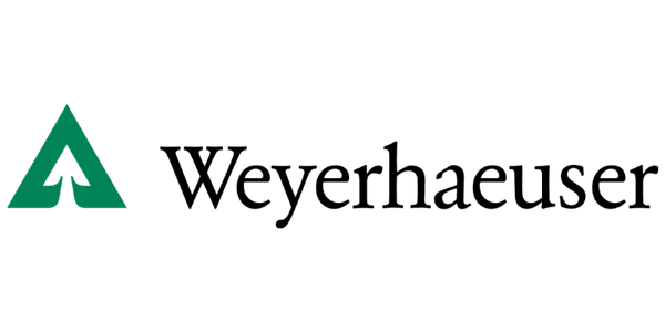 Weyerhaeuser logo, a proud HBAV Keystone Partner and leader in sustainable forest products.