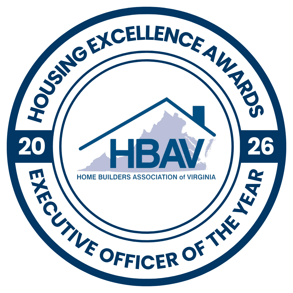 Executive Officer of the Year winner badge for the 2026 HBAV Housing Excellence Awards.