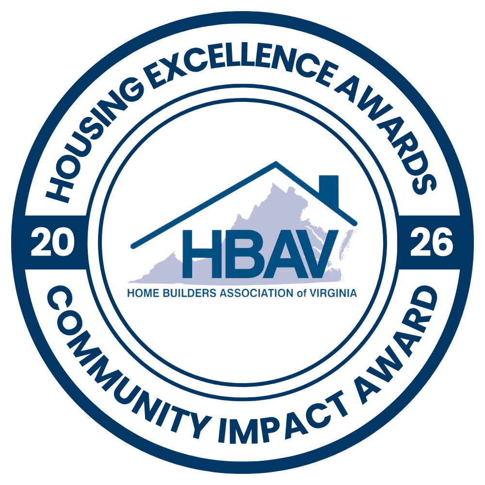 Community Impact Award winner badge for the 2026 HBAV Housing Excellence Awards.