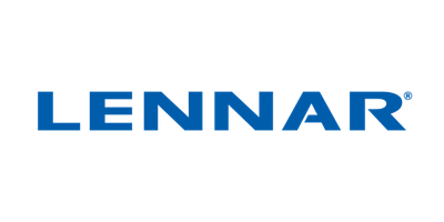 Lennar logo, a premier statewide new home builder based in Chantilly, Virginia, serving all lifestyles and family dynamics.