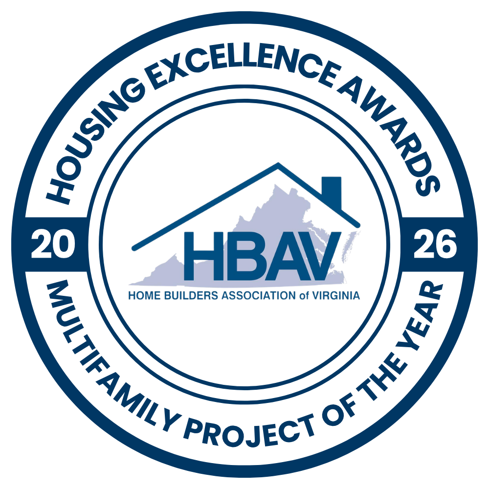 Multifamily Project of the Year winner badge for the 2026 HBAV Housing Excellence Awards.