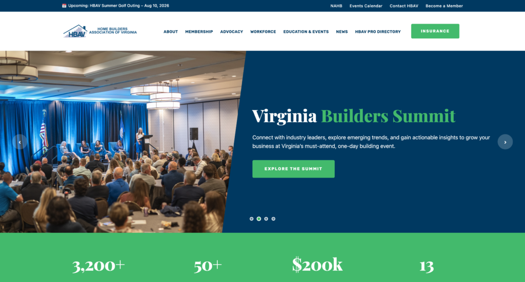 Built for What&rsquo;s Next: HBAV Launches Redesigned Website for Virginia&rsquo;s Home Building Community