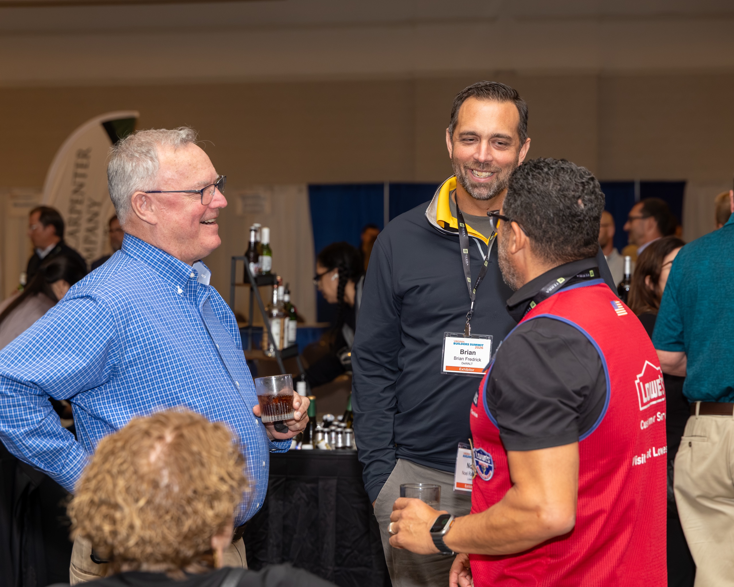 Attendees at the Virginia Builders Summit 2026 reception in Richmond, Virginia